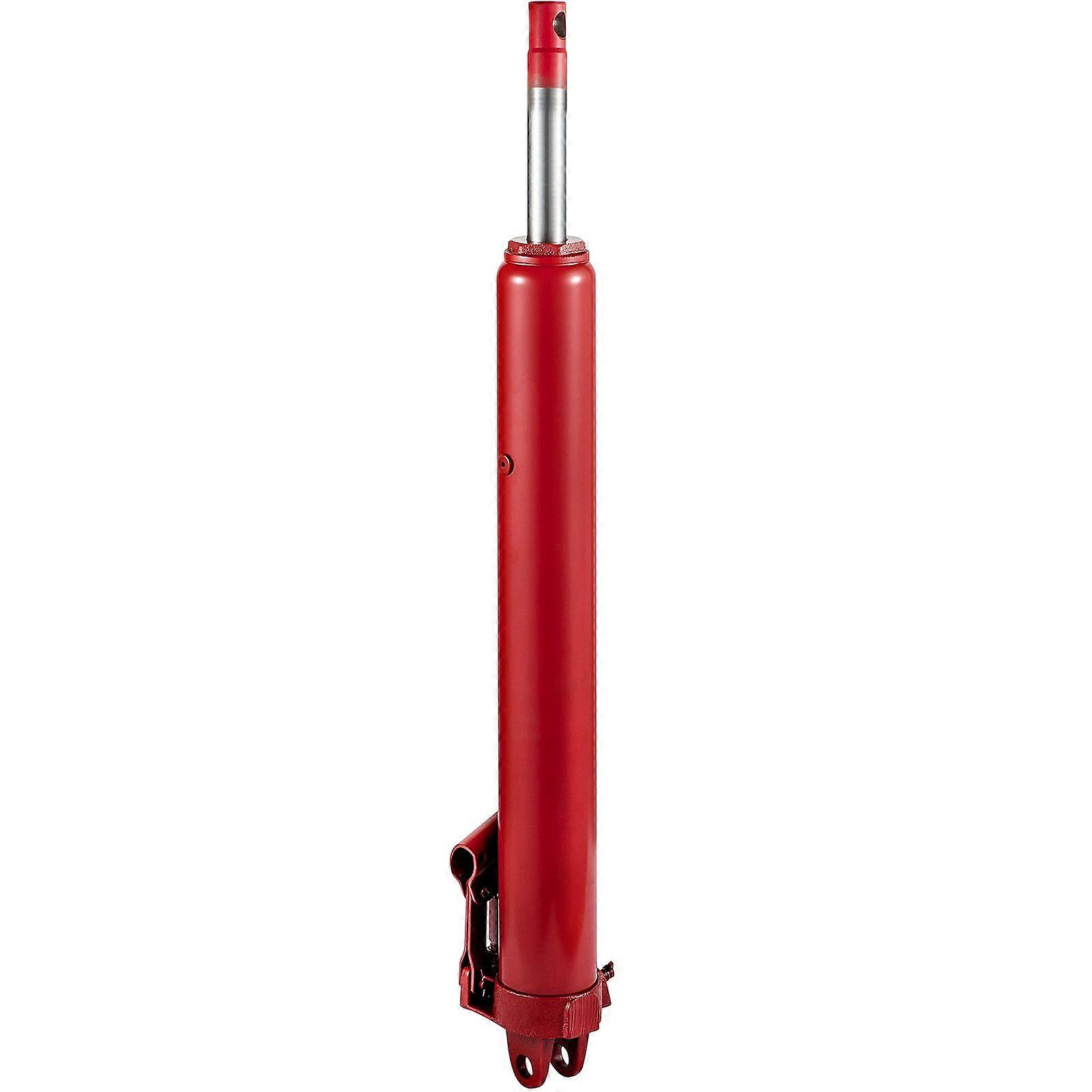 Hydraulic Long Ram Jack, 8 Tons/17363 lbs Capacity, with Single Piston Pump and Clevis Base, Manual Cherry Picker with Handle