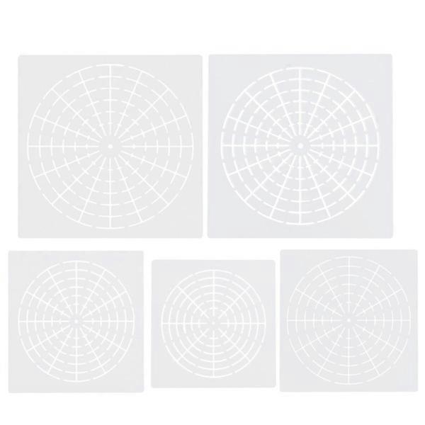 5 sheets Mandala dot pattern Stencil Reusable Mandala Template Painting Stencil