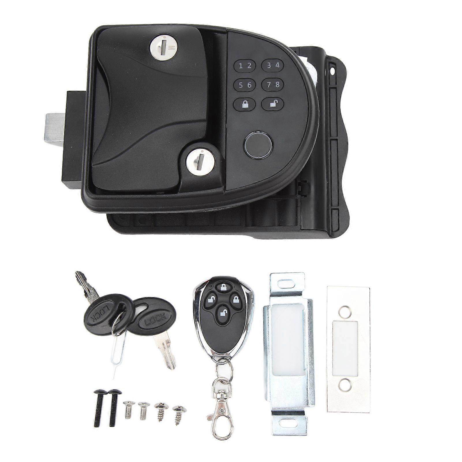 5th wheel trailer digital lock with deadbolt and remote access