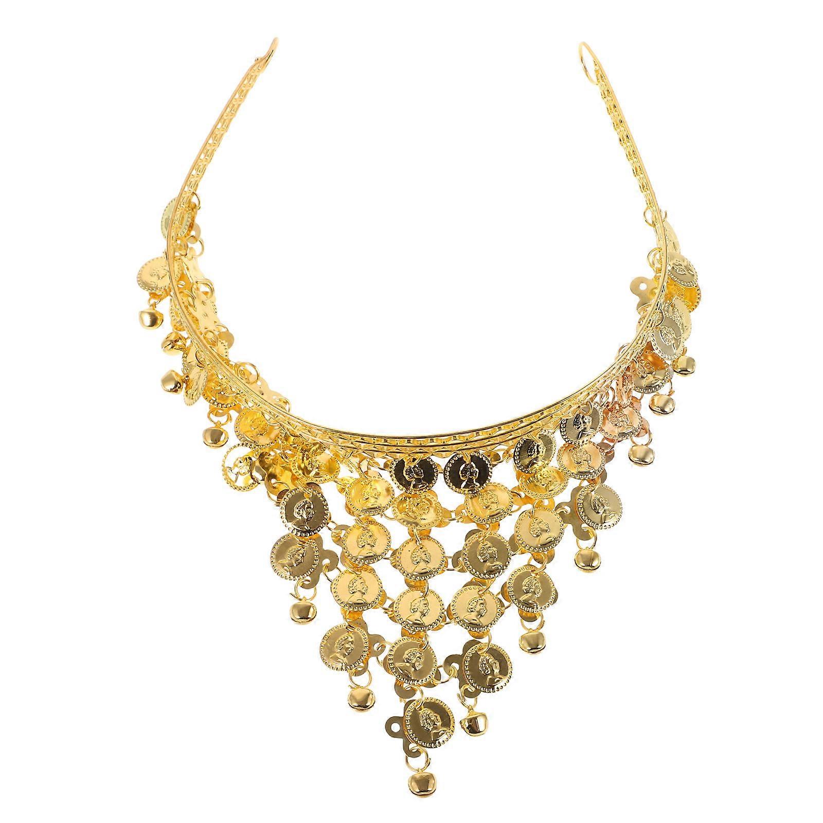Dancing Headband with Durable PVC Alloy Material and Coin Tassels for Performance