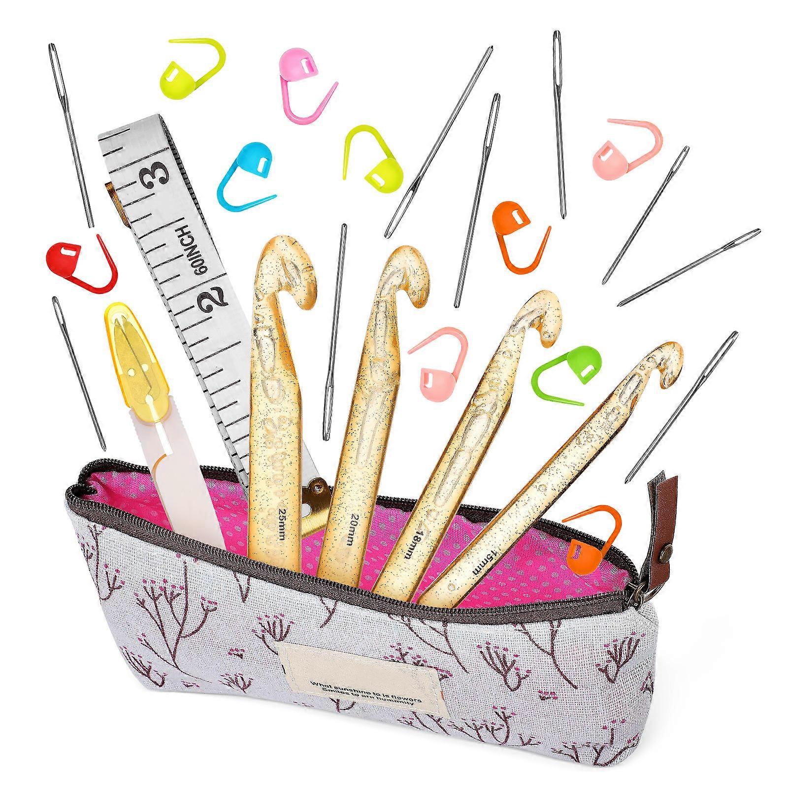 Crochet Hooks Ergonomic Large Crochet Hook Kit for Craft Use 1Set Included