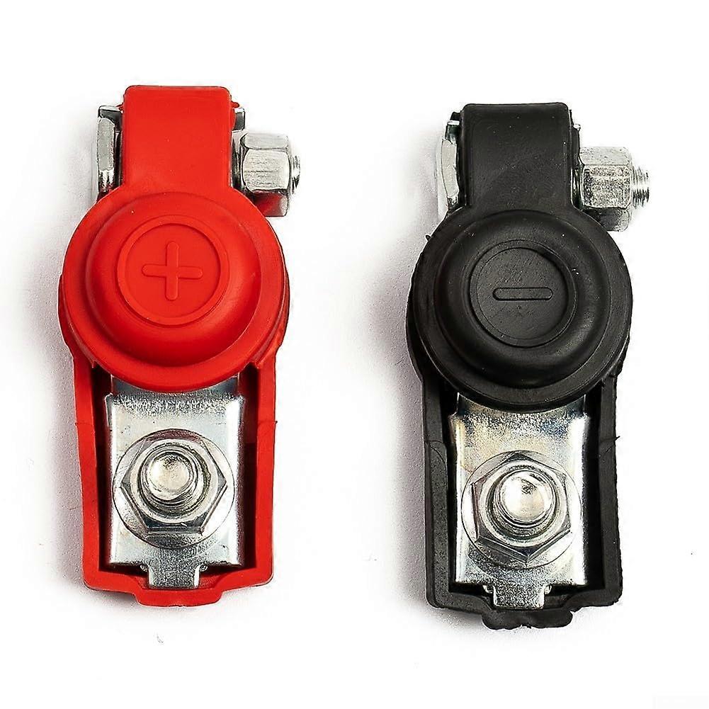 Battery Terminal Clamp Connector Set, for Car, Truck, Automotive Electrical System, Positive and Negative  Post,  Current 400A, Red/Black