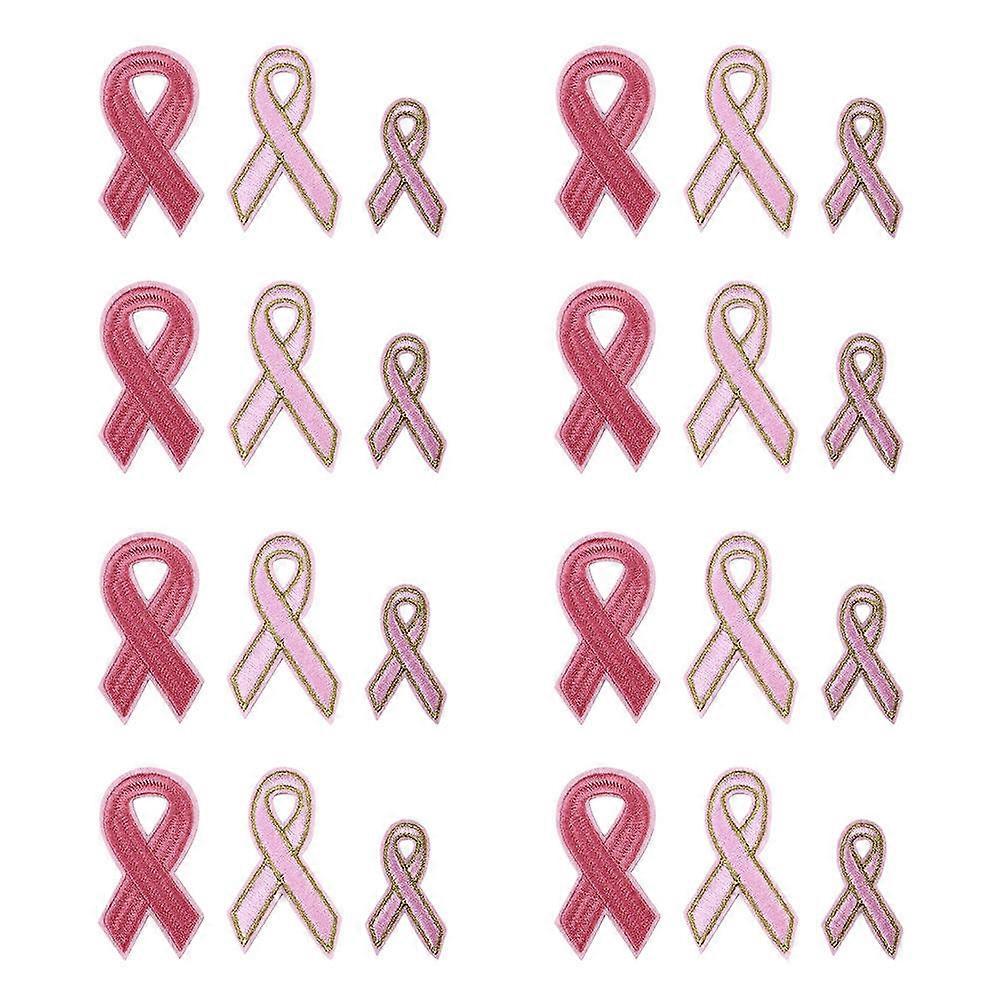 Ribbon Pattern Patch 18Pcs Iron On Appliques Ideal For Bag And DIY Projects 6.5x3CM Fun Accessory For Craft Enthusiasts