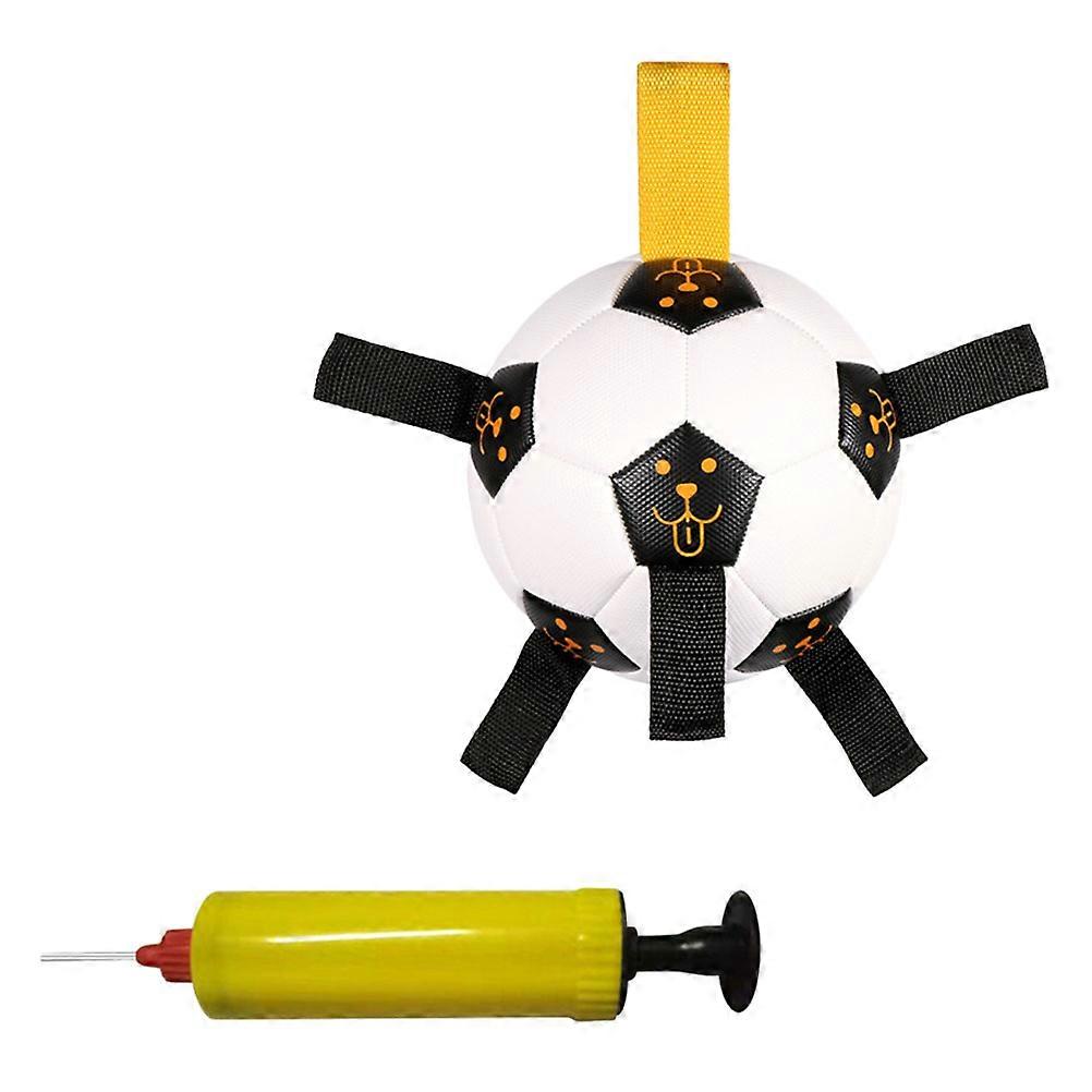 Dog Teething Toy 1 Set Assorted Color Soccer Shape Indoor Play Chewing Function