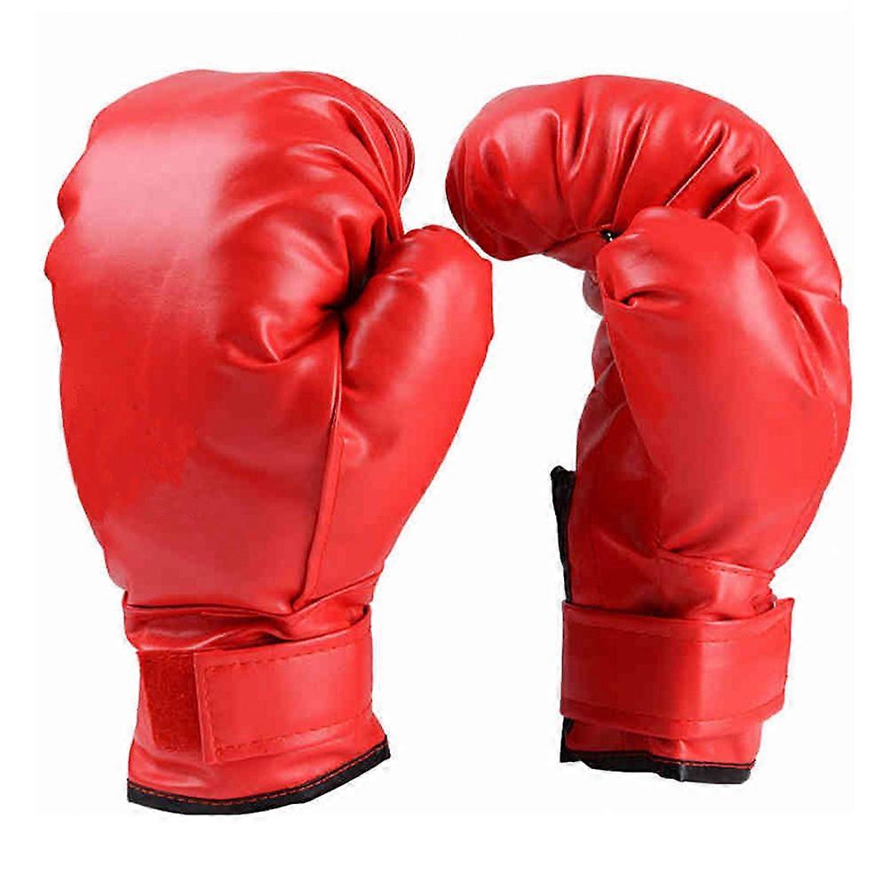 It looks like you're referring to a product listing for **adjustable boxing gloves with elastic wrist support and breathable PVC focus mitts**,