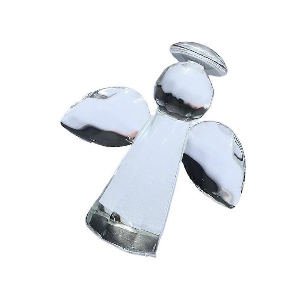 Delicate Glass Angel Ornament for Home or Office Spiritual Decoration