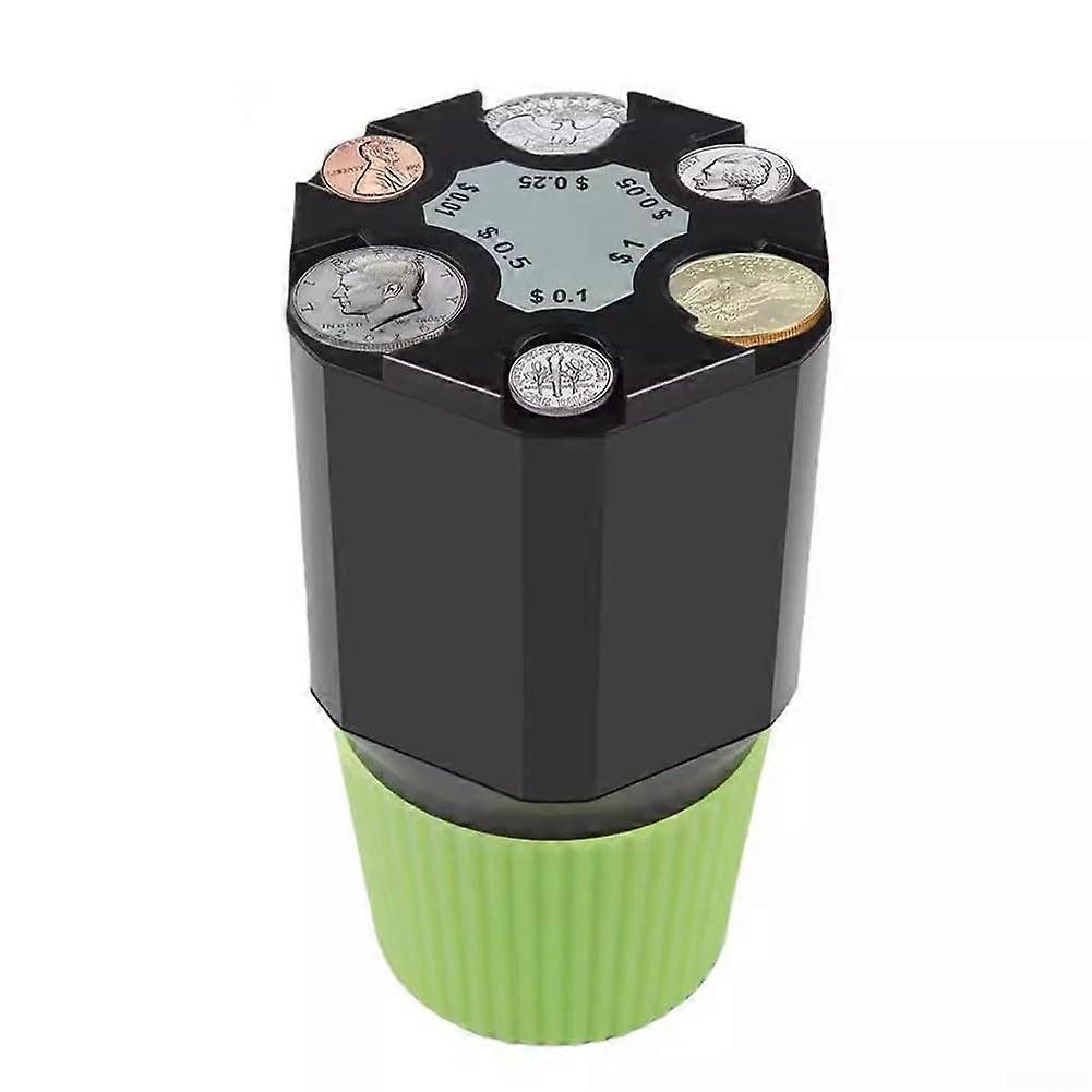 Innovative coin storage solution with rotating functionality for easy organization