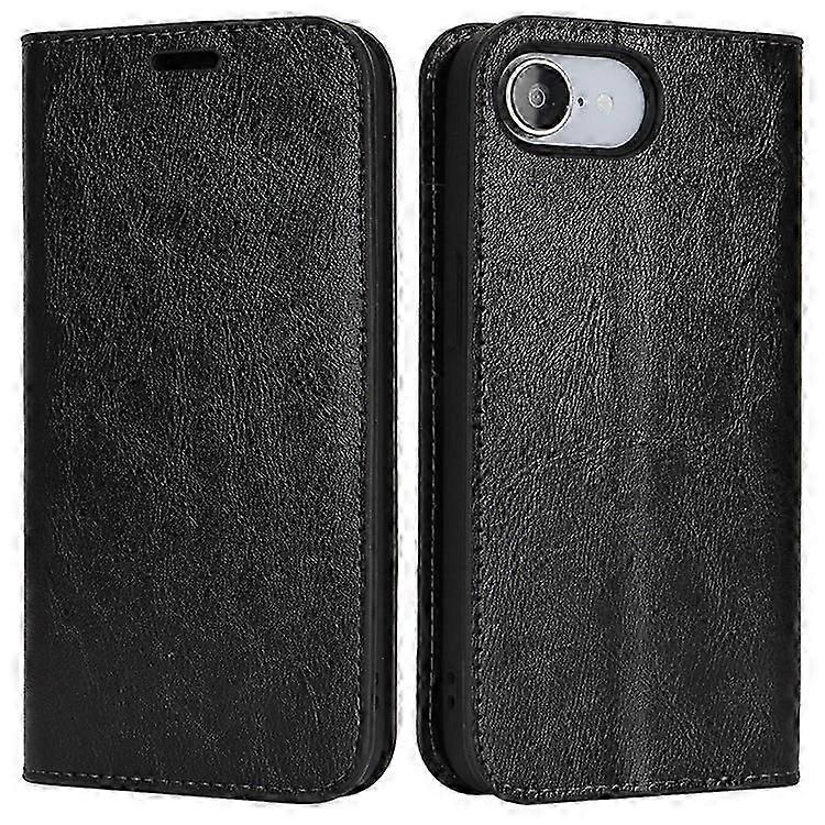 Compatible For iPhone 16e Case Crazy Horse Texture Split Leather Wallet Phone Cover