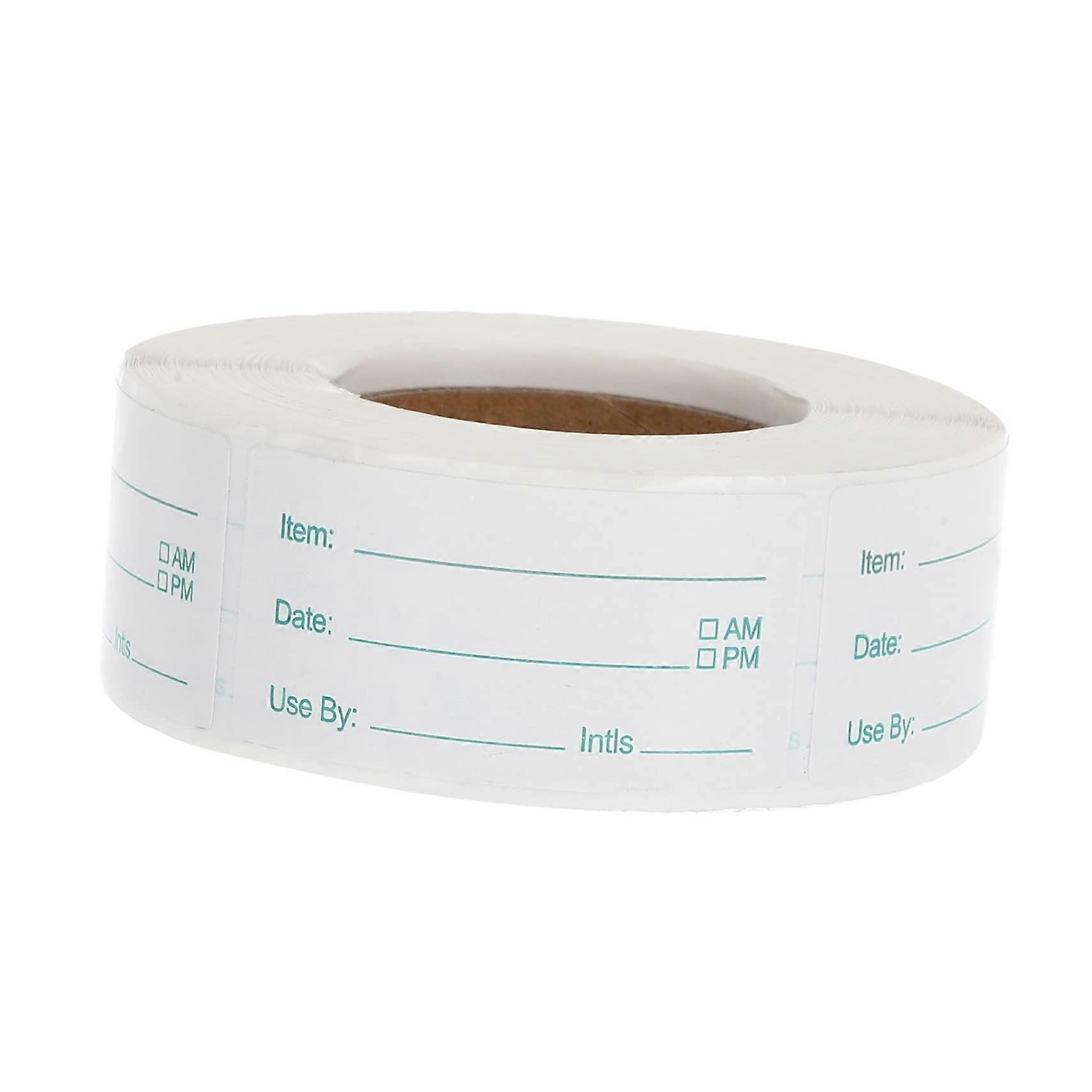 1 Roll Food Data Labels - Self-Adhesive Labels For Freezer Containers And Food Storage, Labeling And Expiration Dates