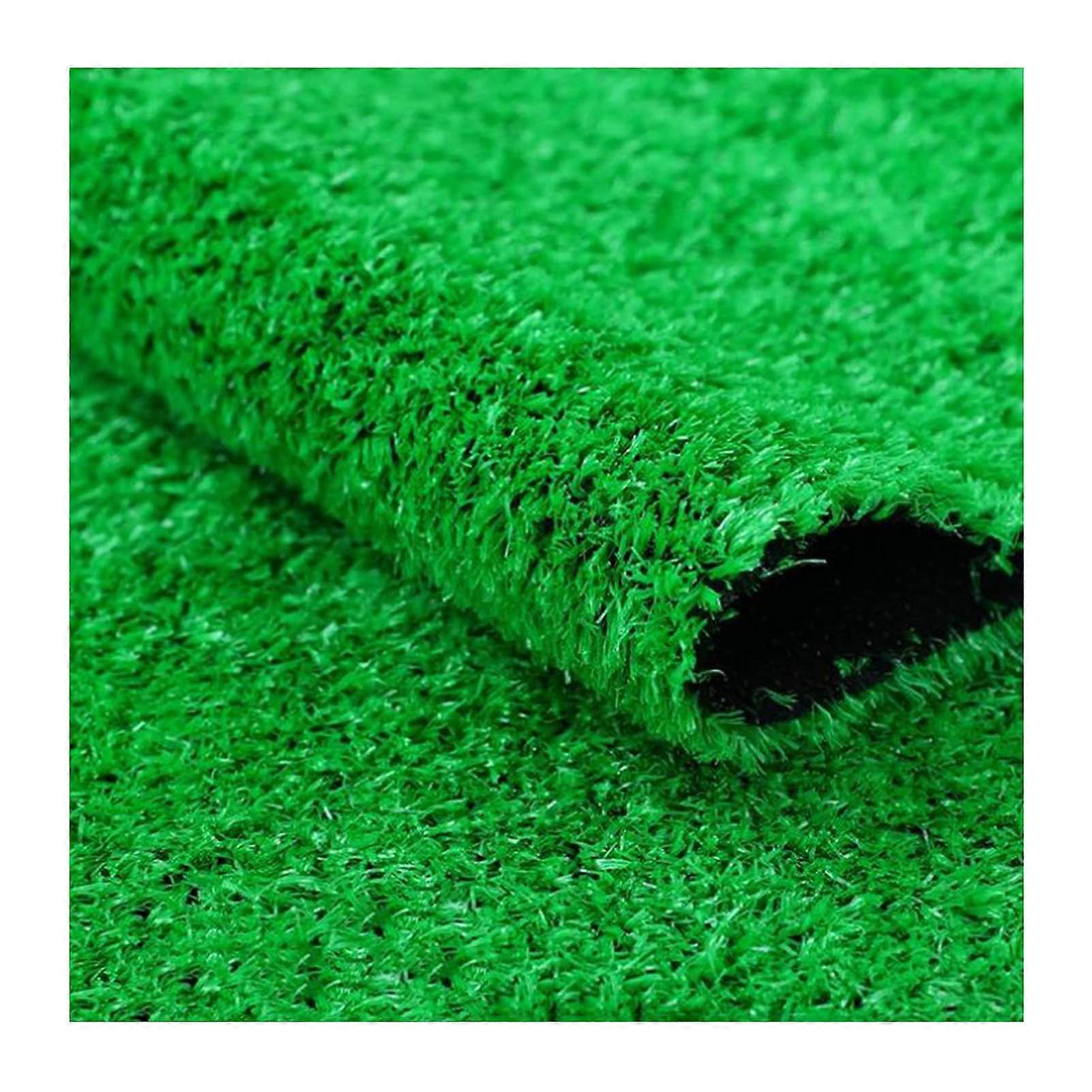 Artificial Lawn Grass Mat 0.6 Inch Height - Realistic Synthetic Grass for Indoor Outdoor Use 2m x 2m Dog Friendly Faux Turf