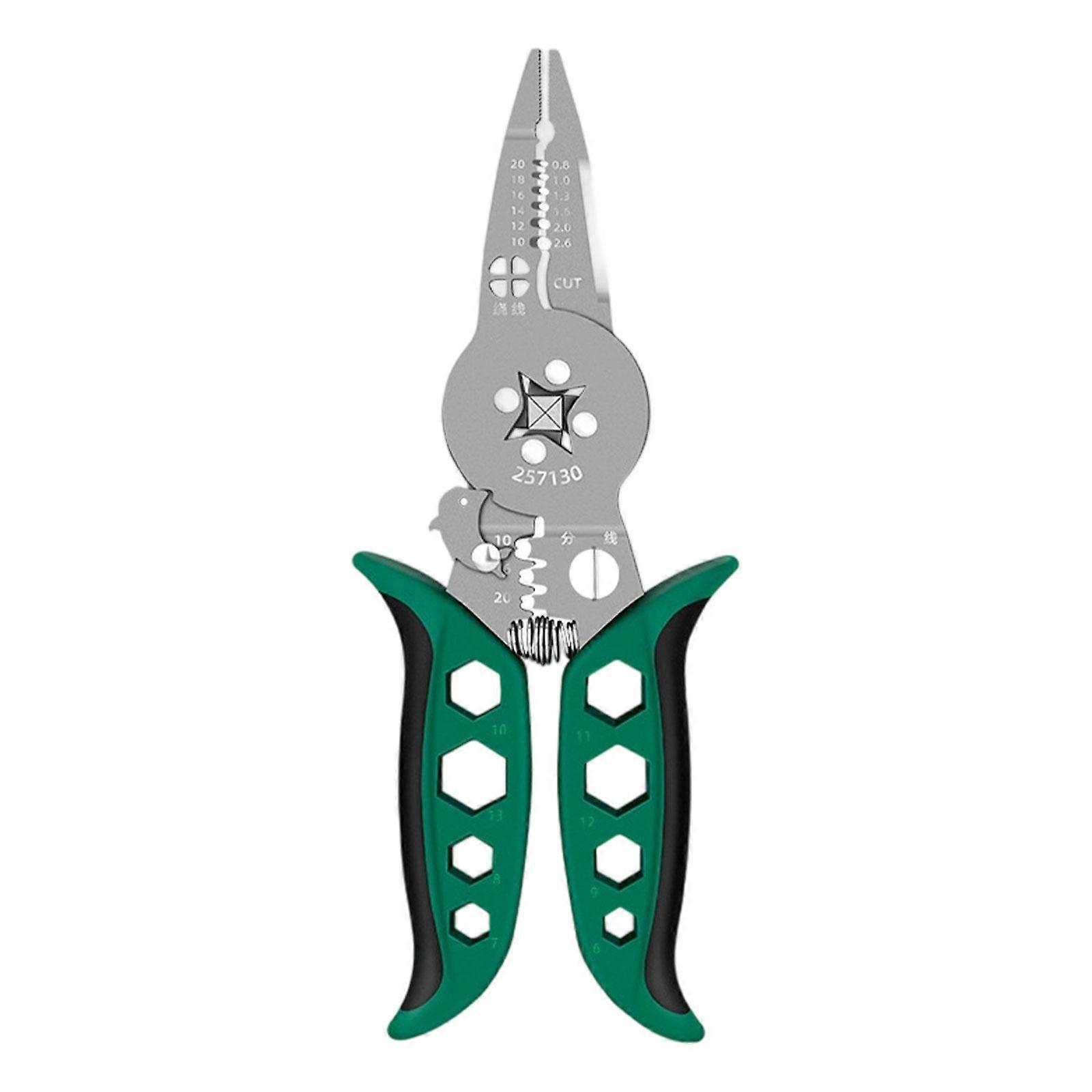 Wire Stripper Electrician Multipurpose Portable Ergonomic Crimping Splitting