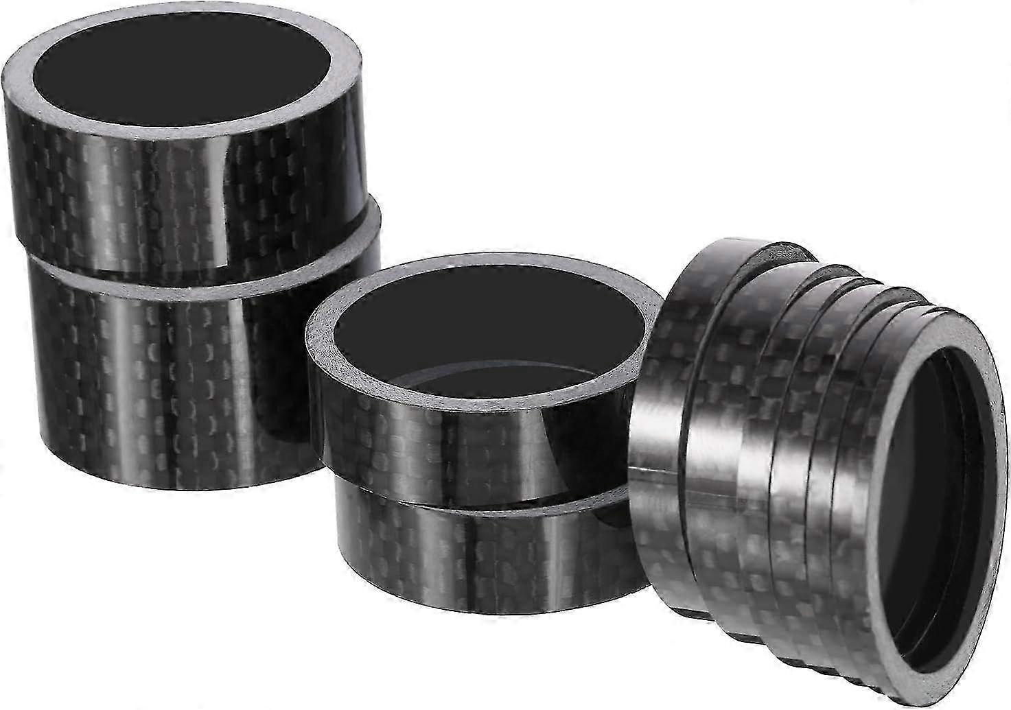 Multi-Size Carbon Fiber Headset Spacer for Road Bicycles - Precise Height Adjustment & Durable Performance Bike Accessories