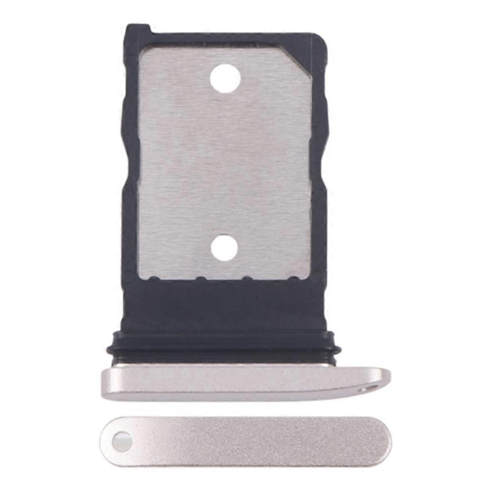 For Google Pixel 9 Pro OEM SIM Card Holder Replacement Part (Without Logo) - Silver