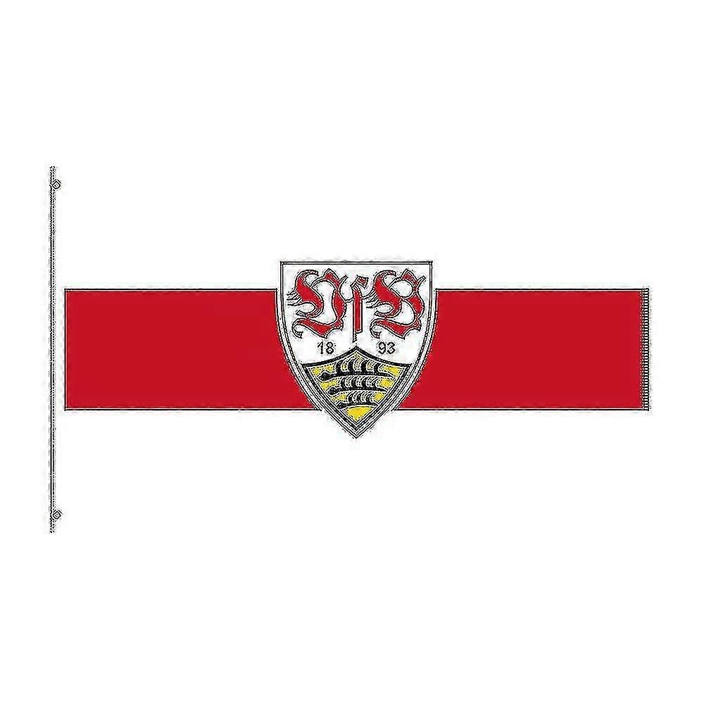 3x5 Ft Vfb Stuttgart Flag Polyester Printed Football Team Banner For Decor