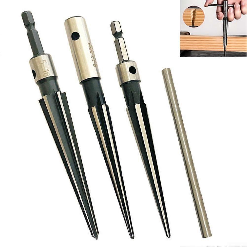 Efficient 516 mm Deburring Reamer with Conical Design and Ergonomic Round Handle 5-16 mm for Enlarging Pin Holes
