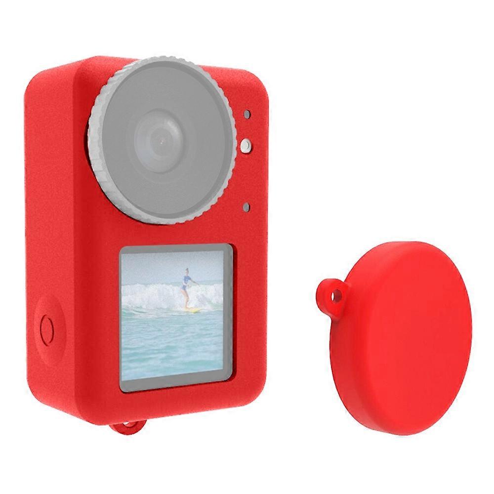 TKdaddy PULUZ PU874 For DJI Osmo Action 4 / 3 Silicone Protective Case with Lens Cover Dust-Proof Sc