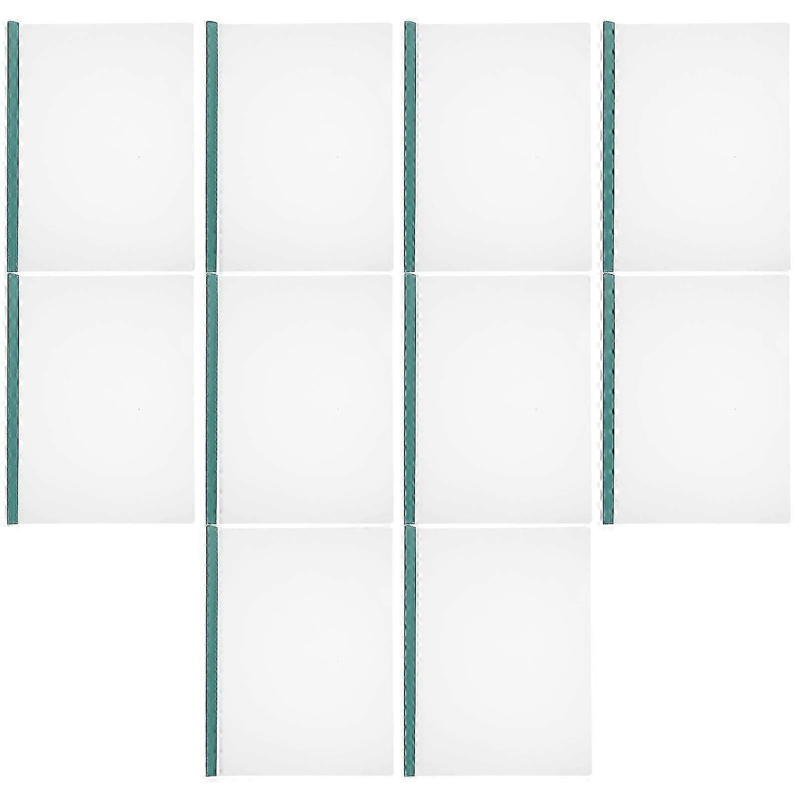 10Pcs Report Covers with Sliding Bar Plastic Document Folders File Lever Clips Resume Covers