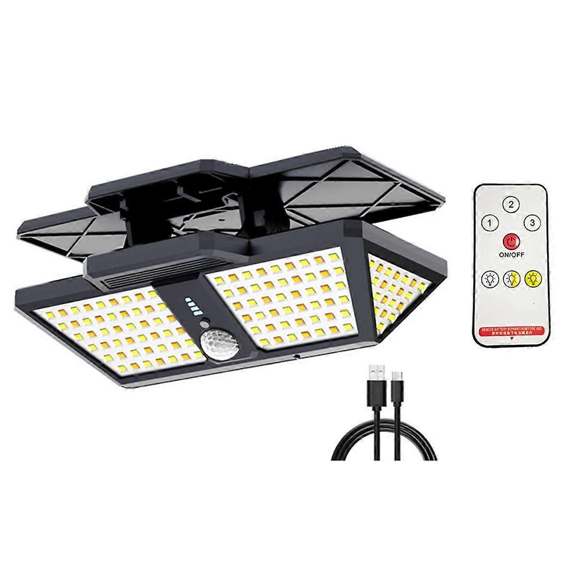 280 LED Outdoor Solar Lights Motion Sensor Security Lamp Clip-on