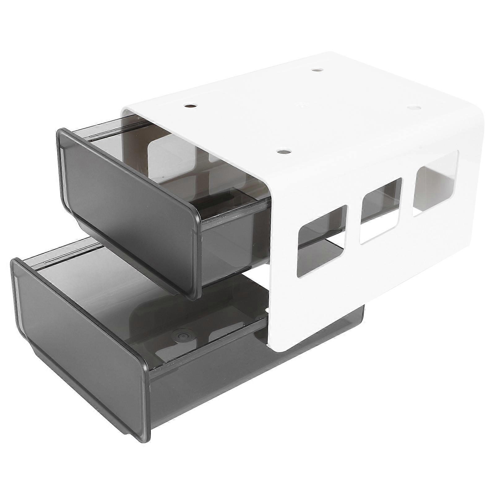 Under Desk Drawer Organizer Box   Multi Functional Office Storage Container with Large Capacity, High Grade Material and Smooth Surface for