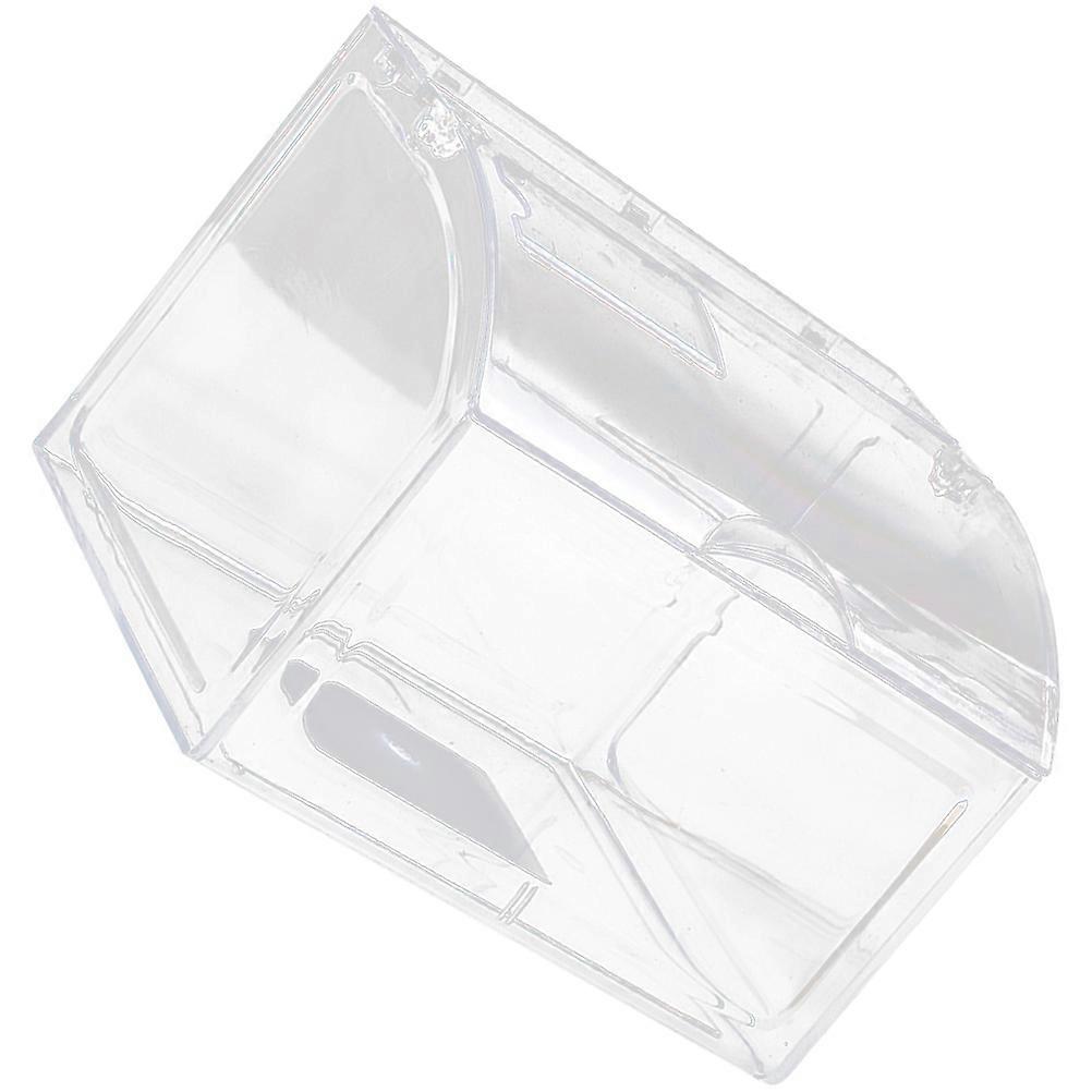 Transparent Plastic Sealed Canisters for Storage Use Fliptype Design 7.87x5.12x6.3 Inches