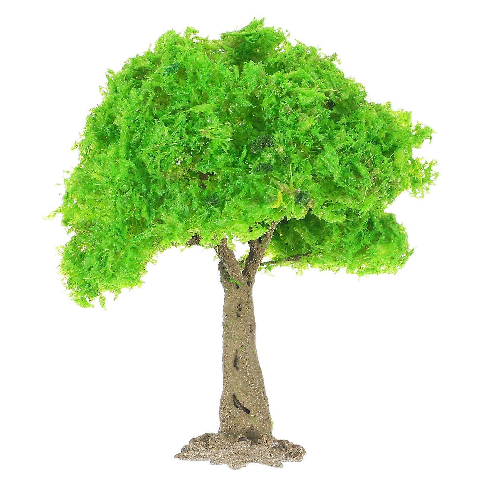Miniature Model Trees Green Scenery Landscape Decoration for DIY Craft Micro Landscape Projects 2Pcs
