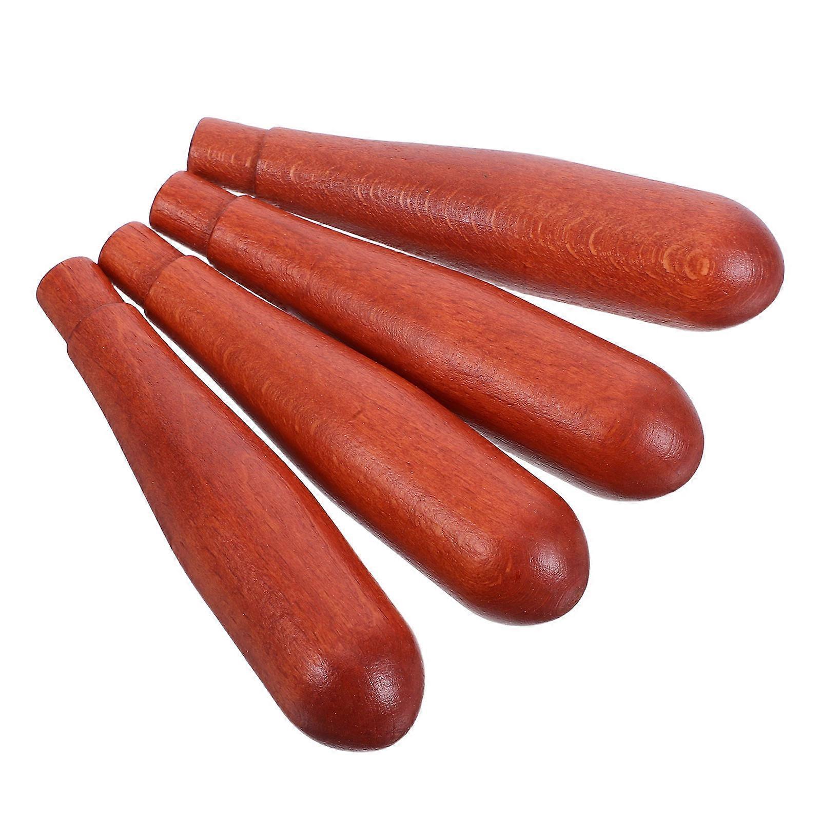 Tea Kettle Handle Replacement Wooden Teapot Handle for DIY Repairs 4Pcs