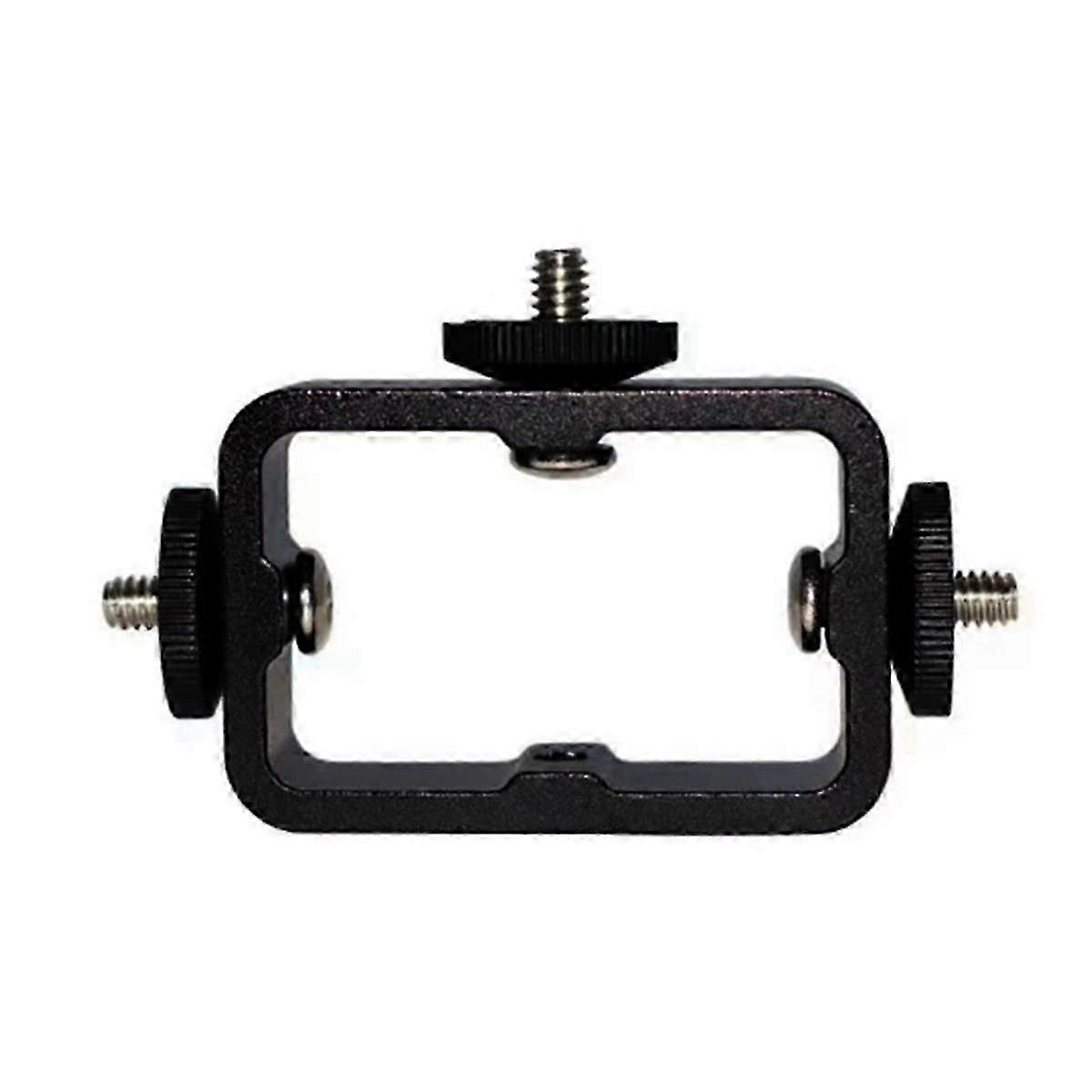 Holder Flash Bracket Adapter Bracket for Live Broadcast Selfie Camera Phones 1/4 Hole Metal Three-Position Machine