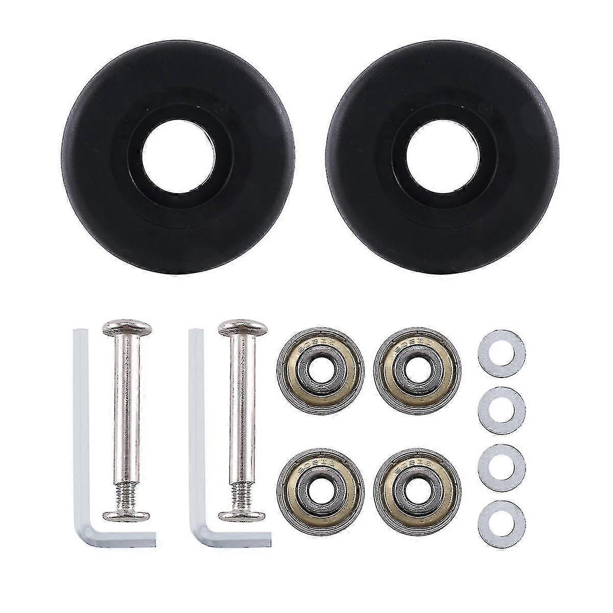 50mm X 18mm Luggage Suitcase Replacement Wheels, Pu Swivel Caster W...