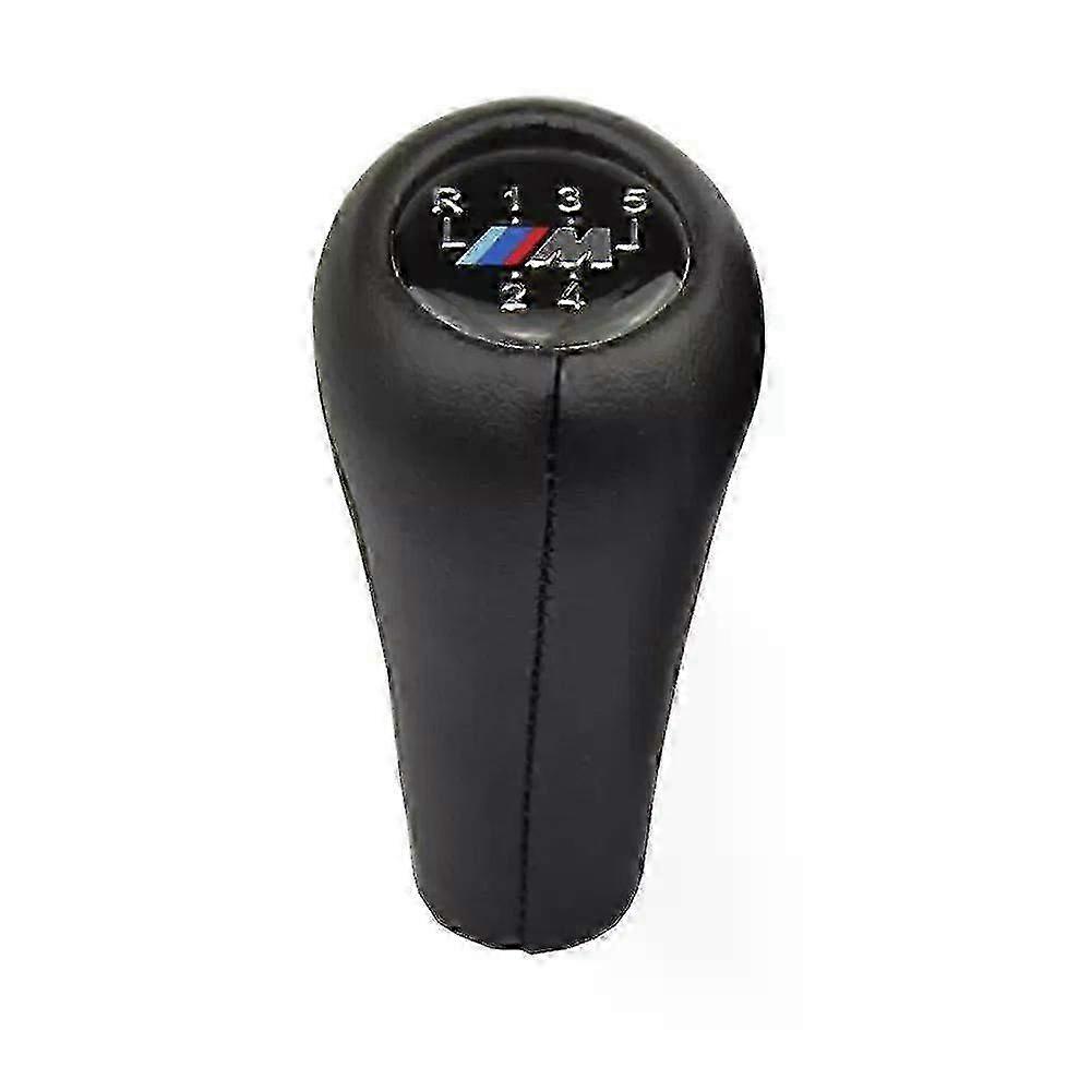 BMW Mモデル用レザーギアシフトノブ - 5シリーズ7シリーズE36 E46と互換性のある5速Mスポーツレバー