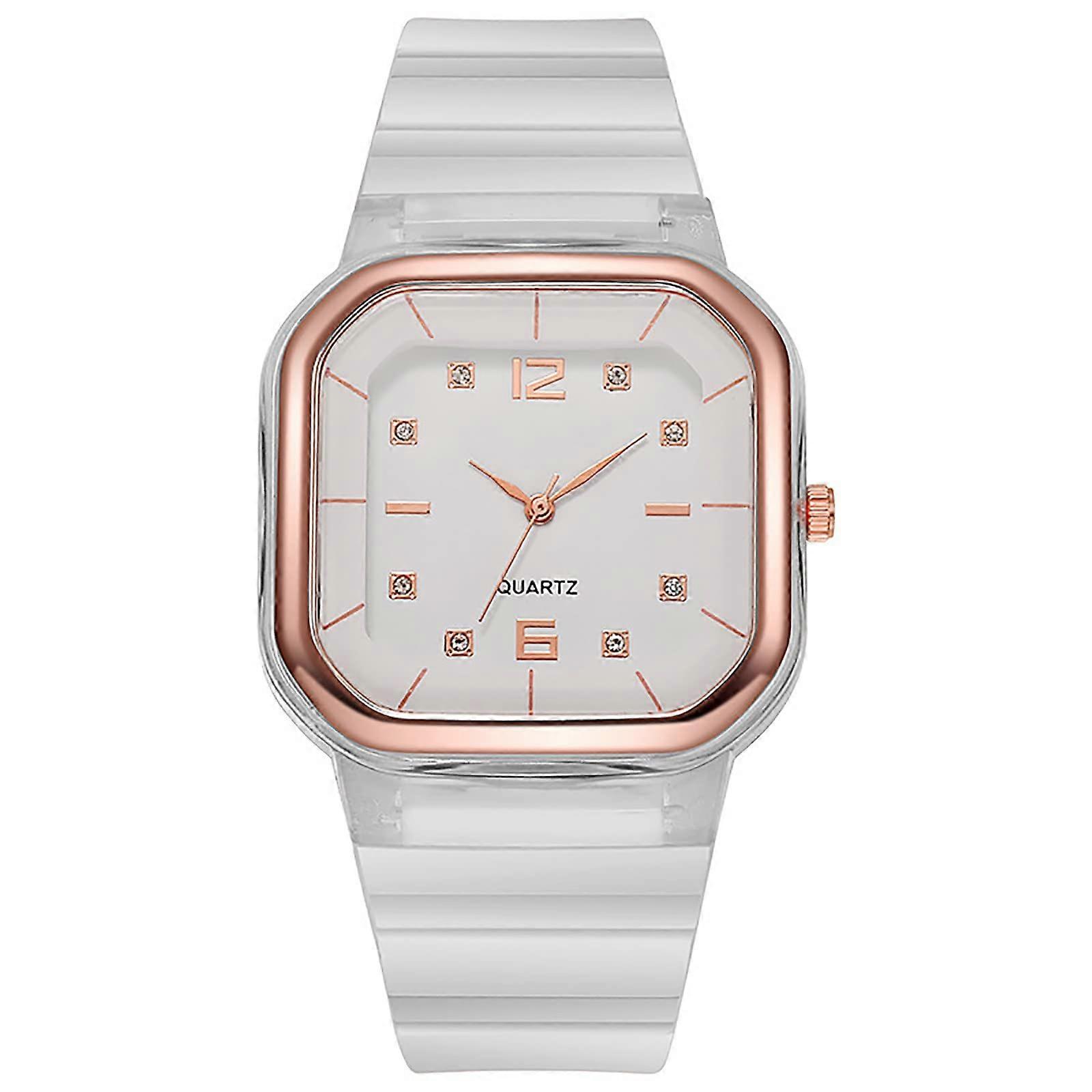 Minimalist Watch Unisex Silicone Strap Quartz Movement One Size Variant A
