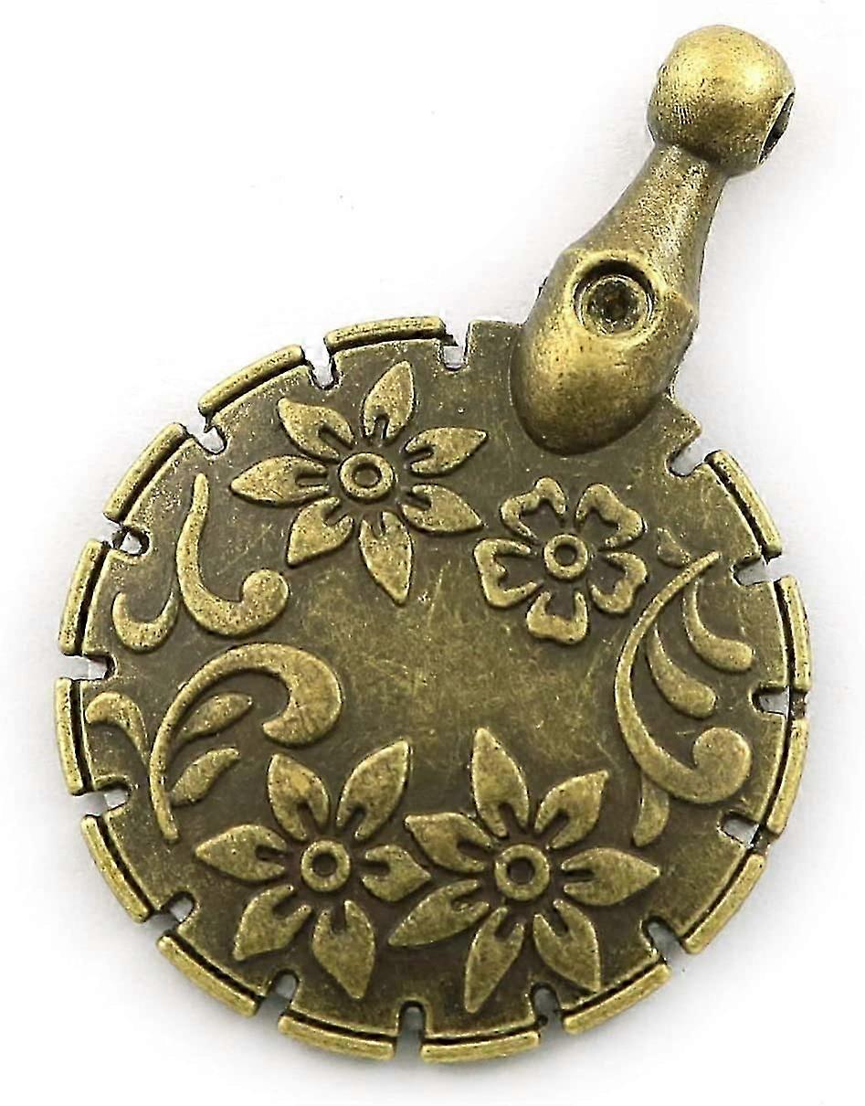 Retro Vintage Round Shape Pendant Cutting Blade for Sewing Thread Yarn