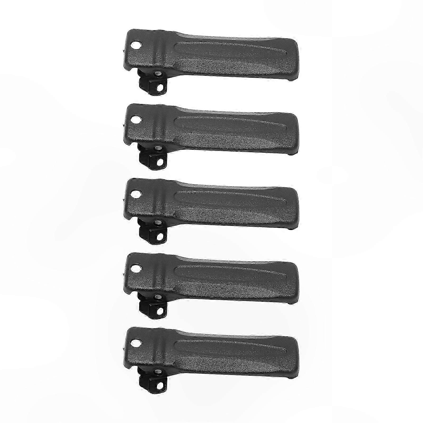 5-Pack Durable Plastic Belt Clips for Two-Way Radios - Portable & Secure Fit