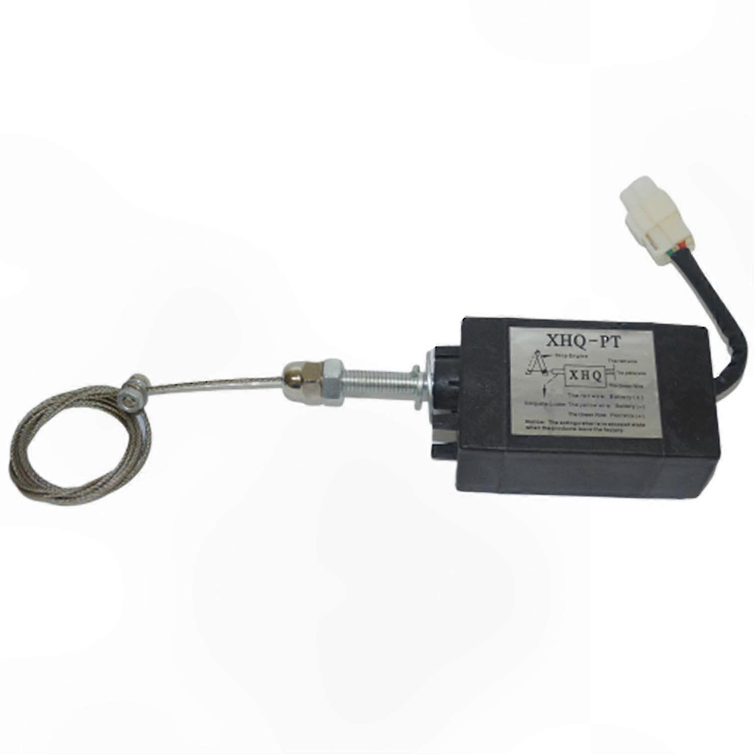 24V Engine Stop Solenoid Valve, Normally Closed Power Off Pull Device for Flameout Function