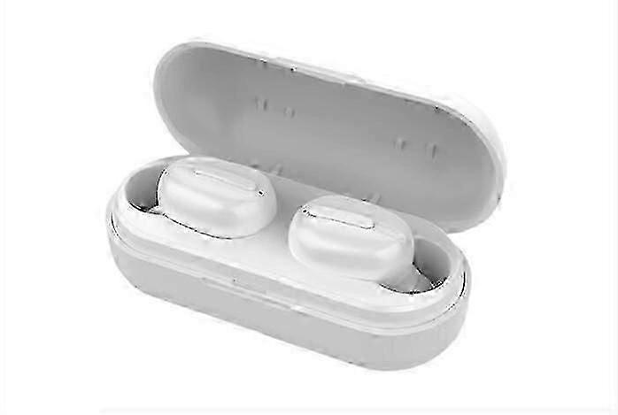 Bluetooth V5.0 Wireless Earphones with Charging Case, IPX5 Waterproof for Sports, Wireless Earphones with Noise Canceling, Built-in Microphone(White)