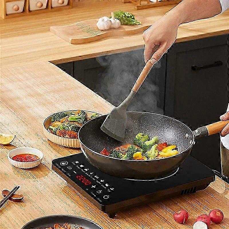 portable induction cooktop with 8 temperature settings