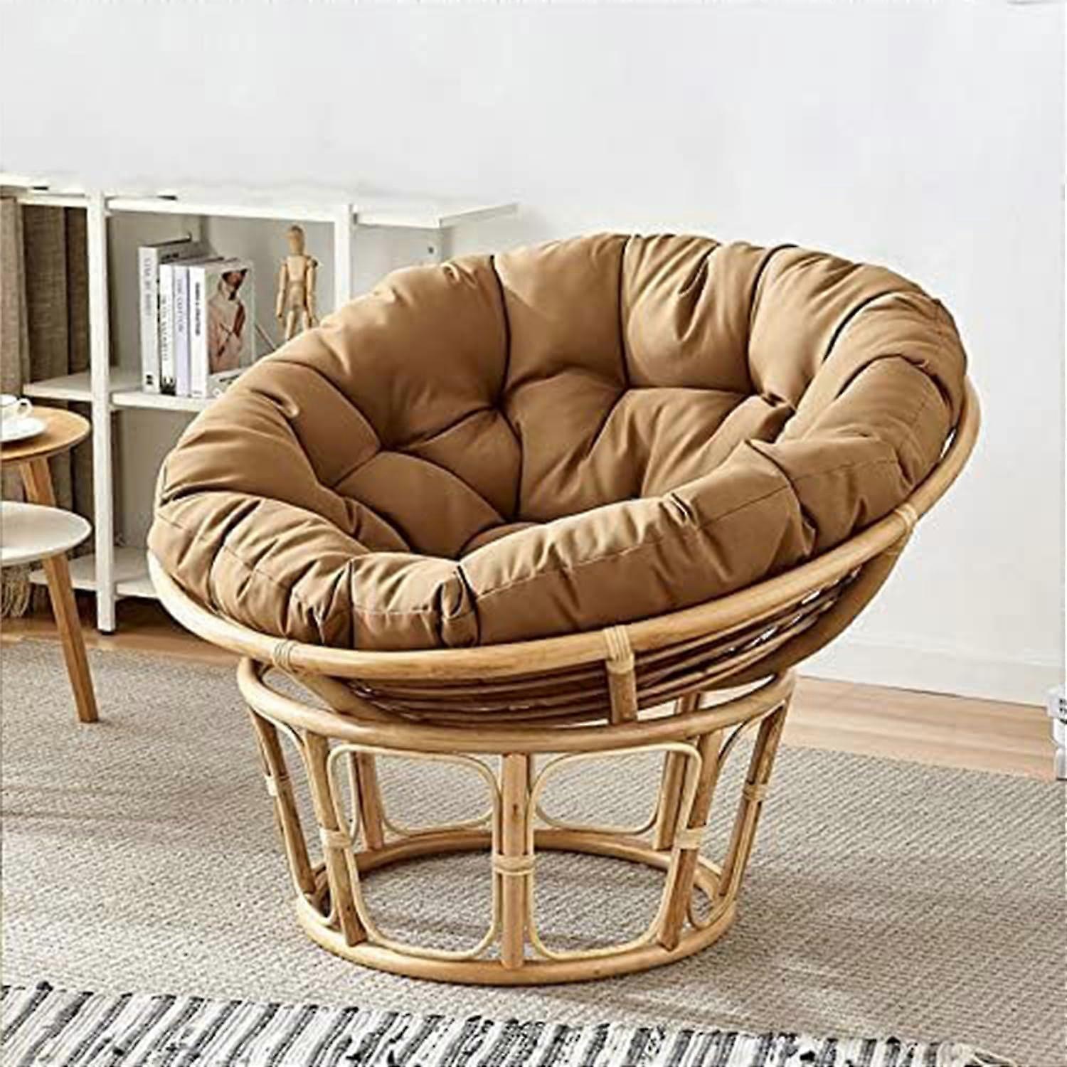 Hanging Chair Cushion 70x70cm, Oversized Cotton Floor Pillow For Swivel Chairs, Indoor/Outdoor Hammock Basket Pillow
