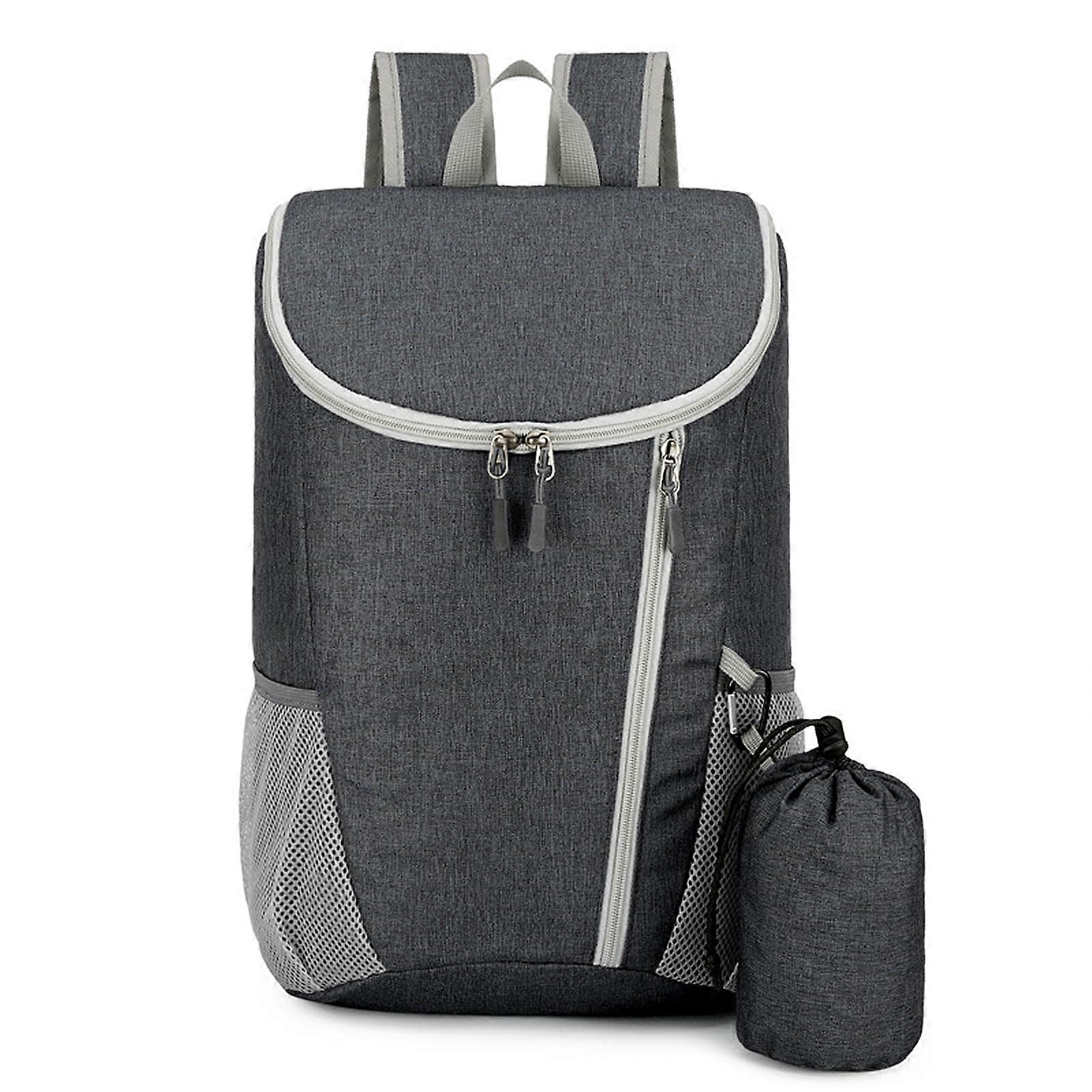 Water Foldable Backpack Large Capacity Lightweight Travel And Daily Use Dark Blue Black Green Light Grey Dark Grey