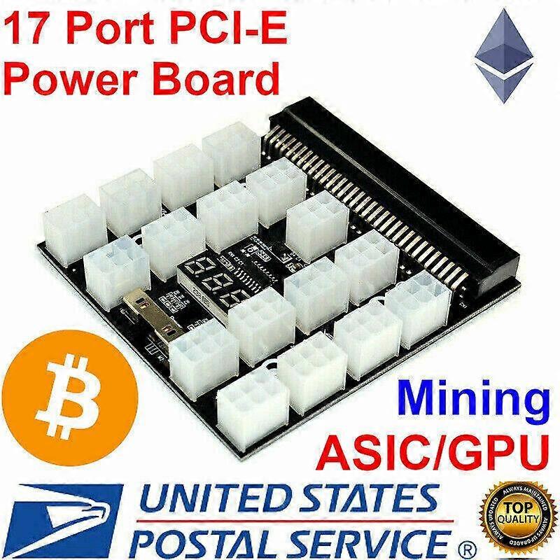 PCI-E 17x 6Pin Power Supply Breakout Board Adaptateurs Card Server PSU GPU PC