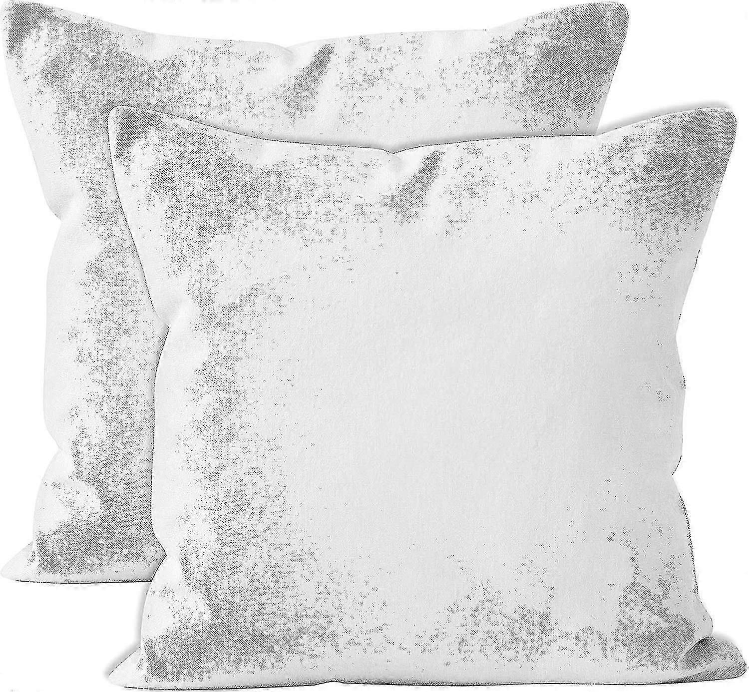 靠垫套 2 件套 （50 x 50 cm） - Sunbeam Yellow - 纯色染色棉帆布