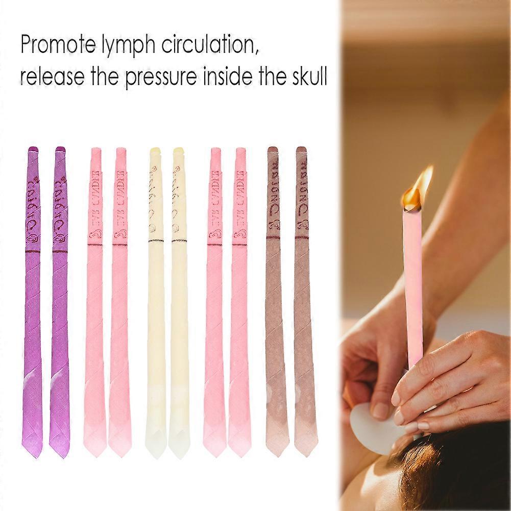 10pcs Ear Candles 23cm Relax SPA Aromatherapy Ear Cleaning Kit