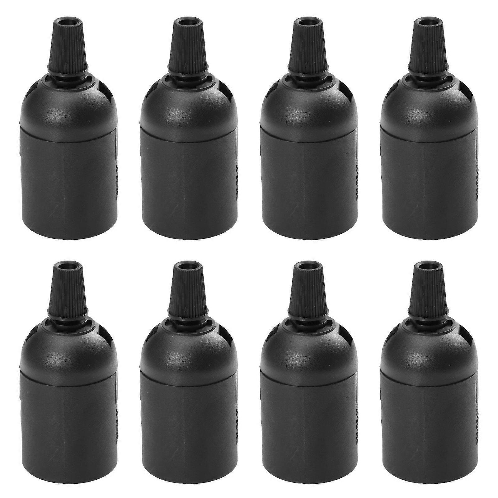 8Pcs E26 Lamp Holder Durable PVC Light Adapter for Home Use