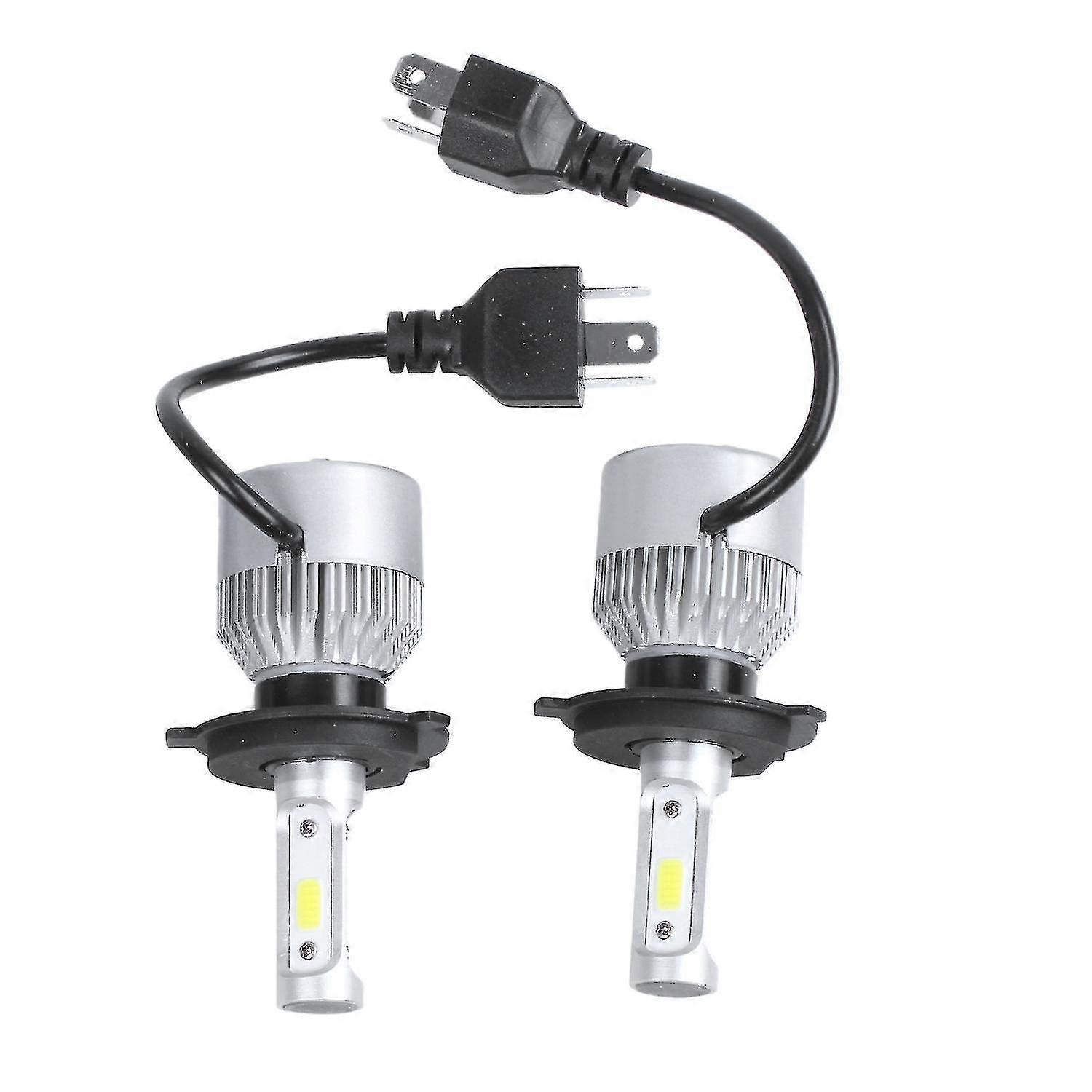 2 X S2 H4 72w 8000lm Led Headlight Car Hi/lo Beam Auto Bulbs 6000k White-2025