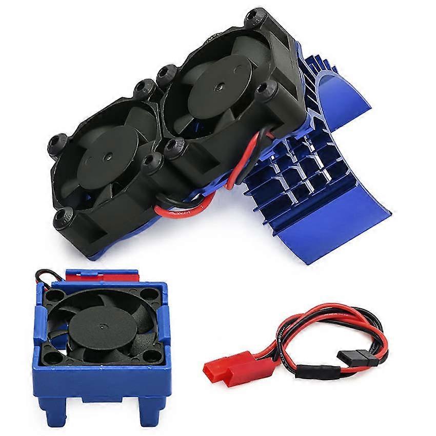 Cooling Fan VXL-3S #3340 540 Radiator Slash/Stampede 2WD D331 for TRAXXAS (Blue)