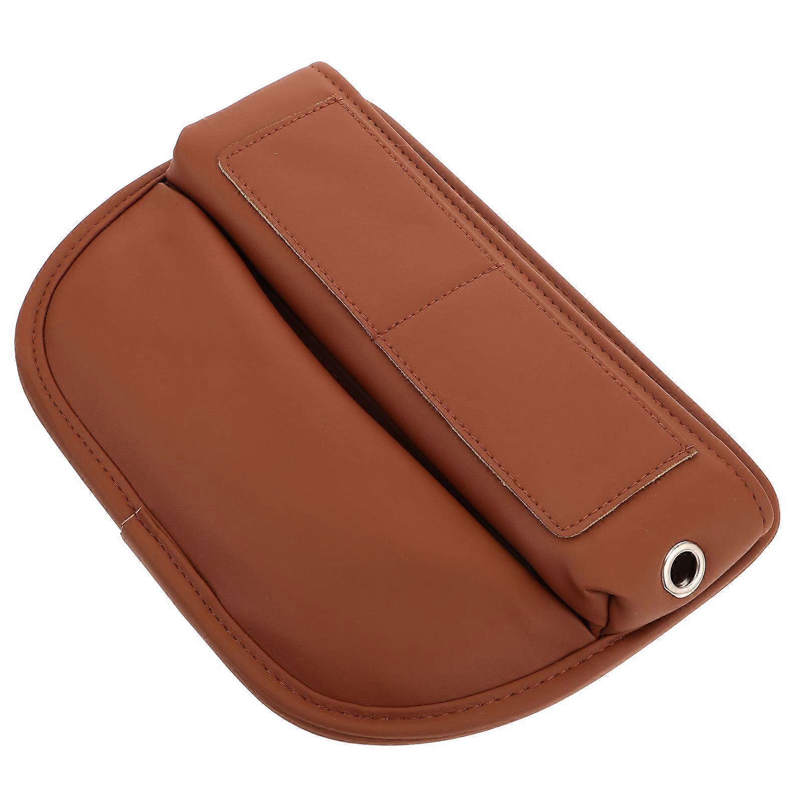 Car Seat Gap Storage Box Organization Rectangular Shape Automotive Interior Accessory For Driving Car Use Coffee 1Pack