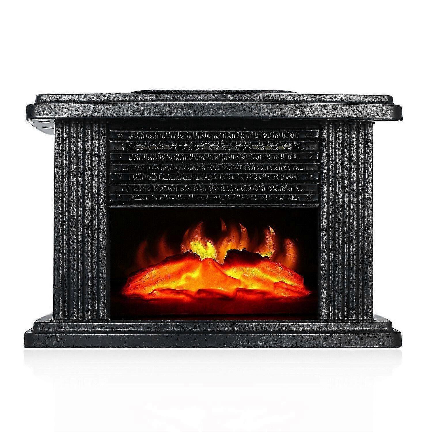 1000W Electric Fireplace Heater Stove with 3D Realistic Flame Effect Home Mini