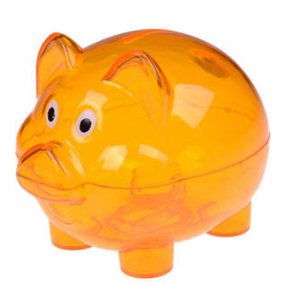 Jolie tirelire en plastique en forme de cochon, pièce de monnaie, argent liquide, boîte d'épargne à collectionner, jouet pour enfants, cadeau
