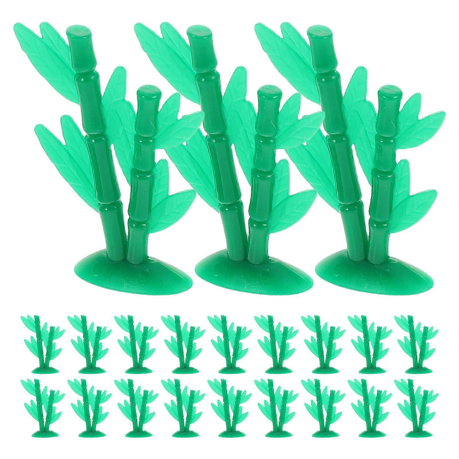 Mini Bamboo Trees Artificial Bamboo Trees for Home Decor 100Pcs Pack