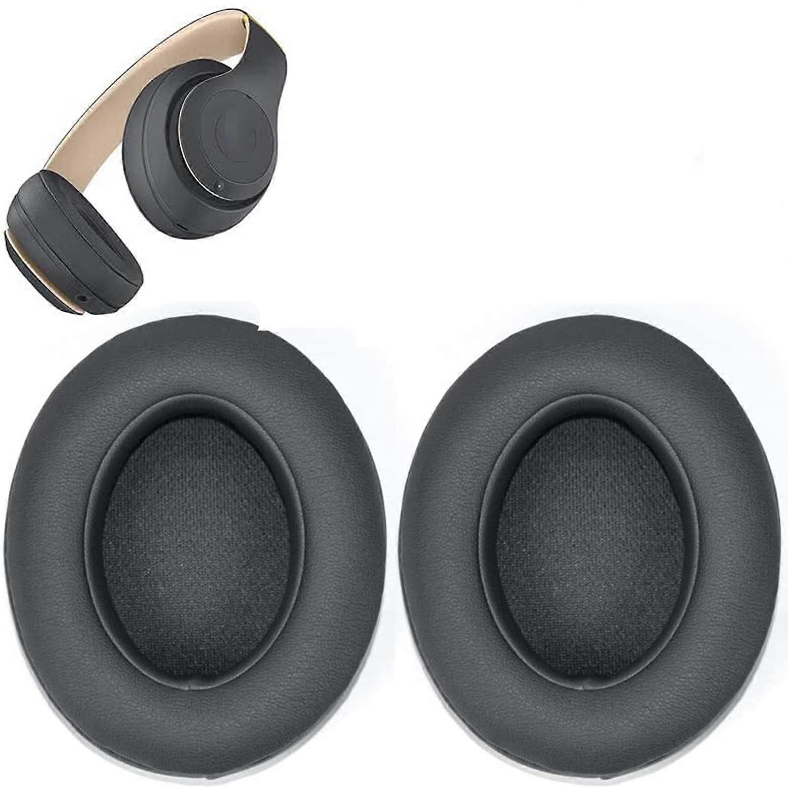 Ear Pads For Beats Studio 2 Studio 3 (Wired Wireless) Memory Foam Soft Protein Leather Shadow Gray