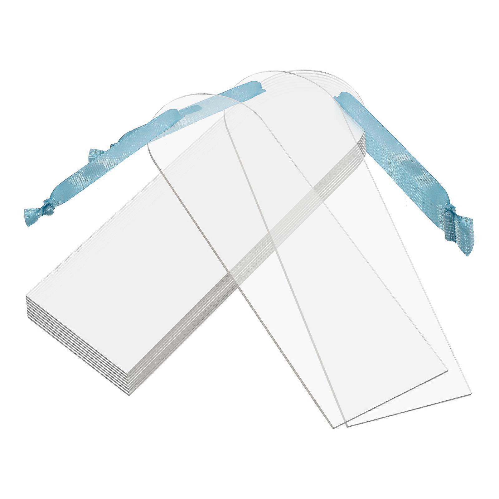 Clear Acrylic Bookmark for DIY with 30Pcs Reading Bookmarks