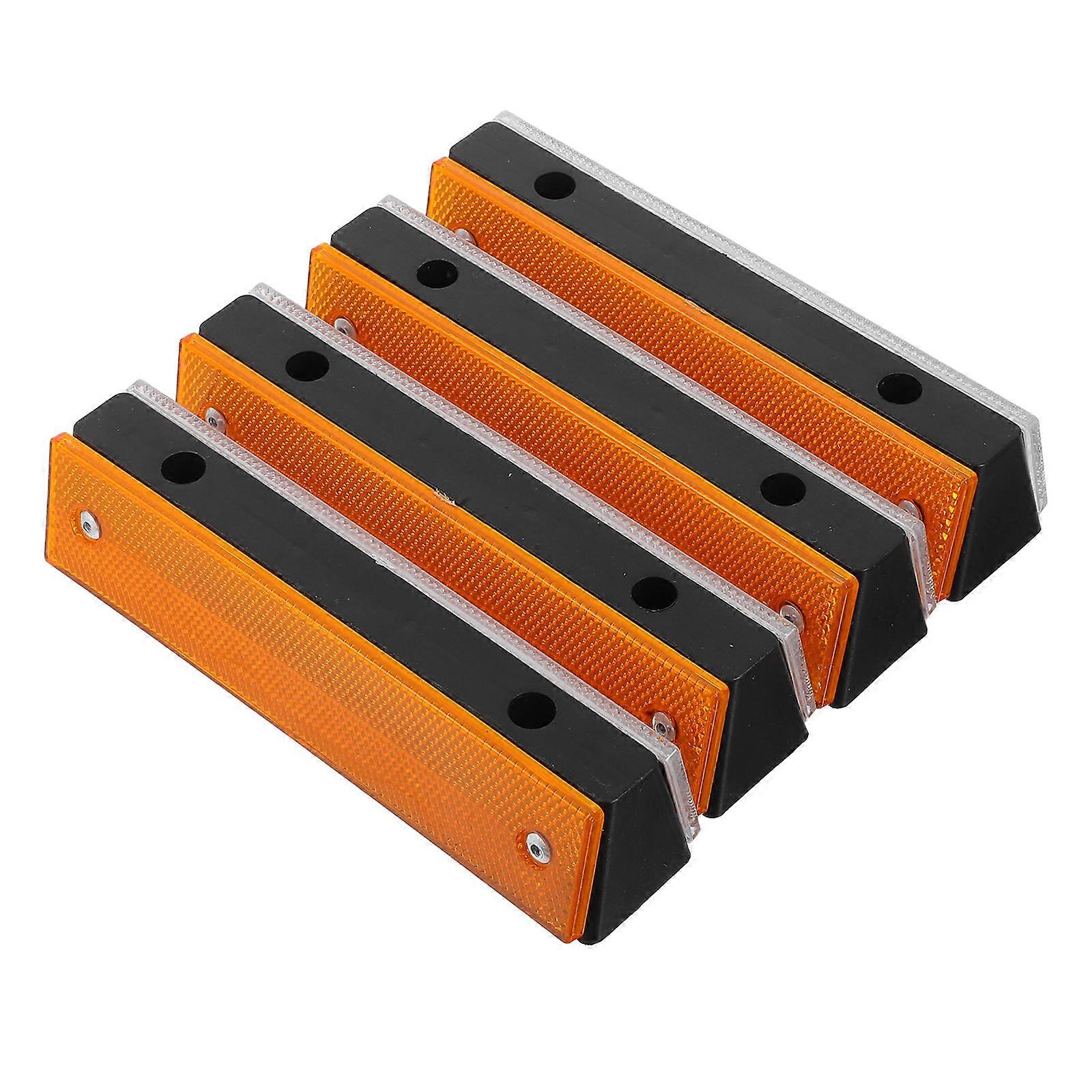 Traffic Reflective Markers Rectangle for Driveway Safety 4Pcs Set